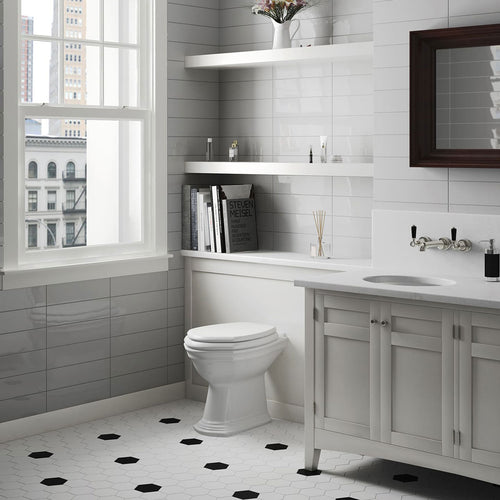 Hexagon - Salle de bain Blanc et Noir / White and Black Bathroom