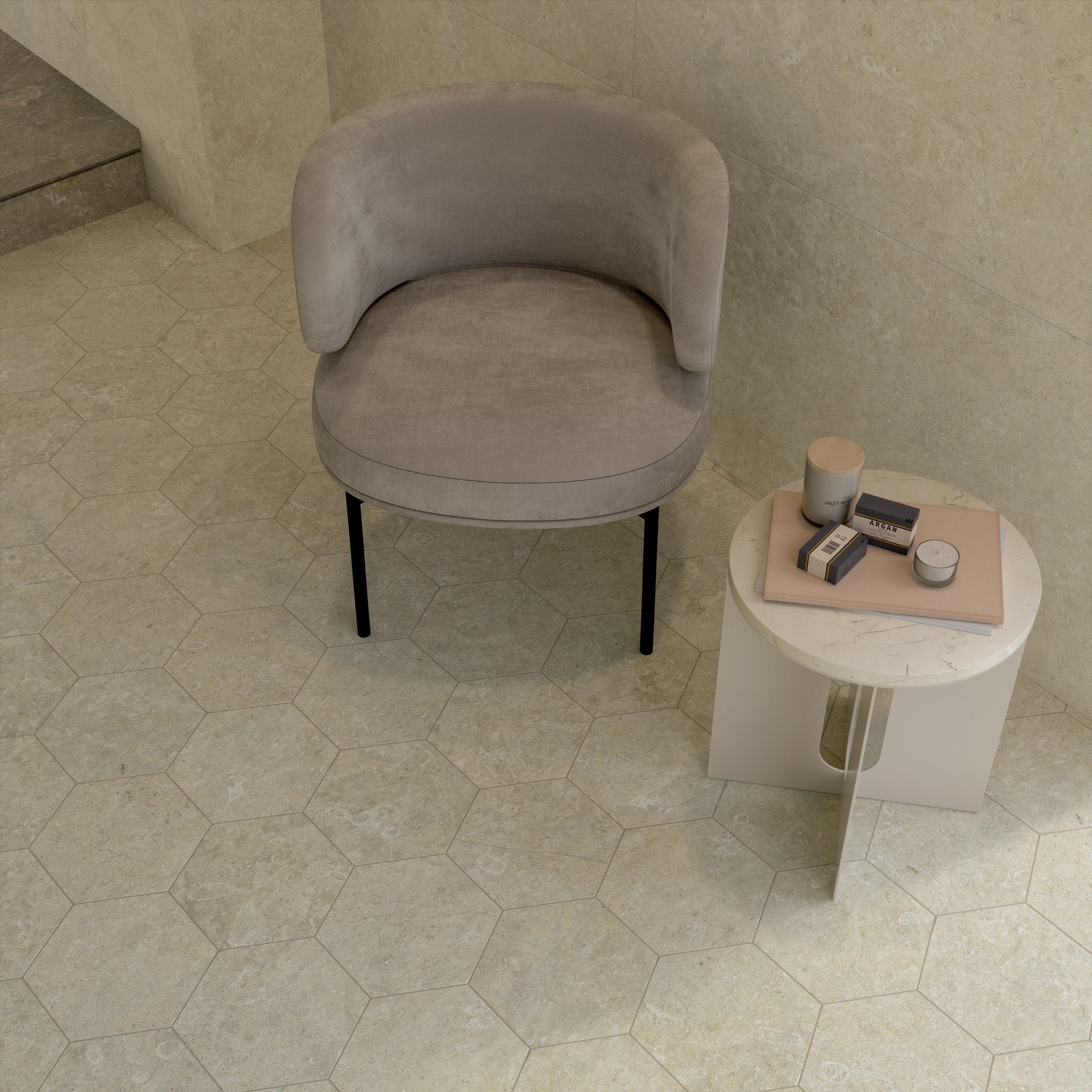 Arkistyle - Salle de bain Clay Hexagone / Bathroom