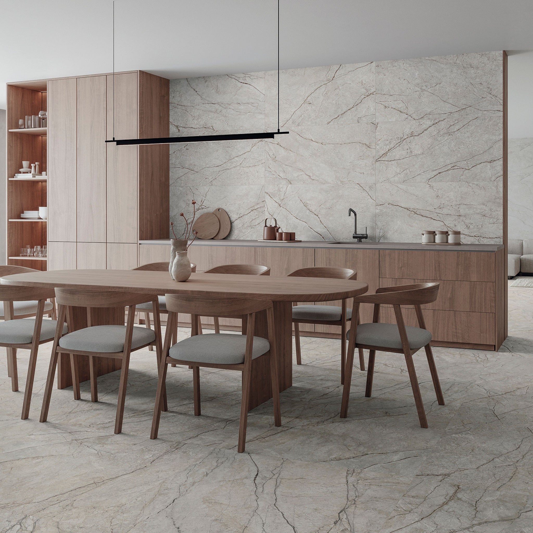 Noon 12" x 24" gris mat