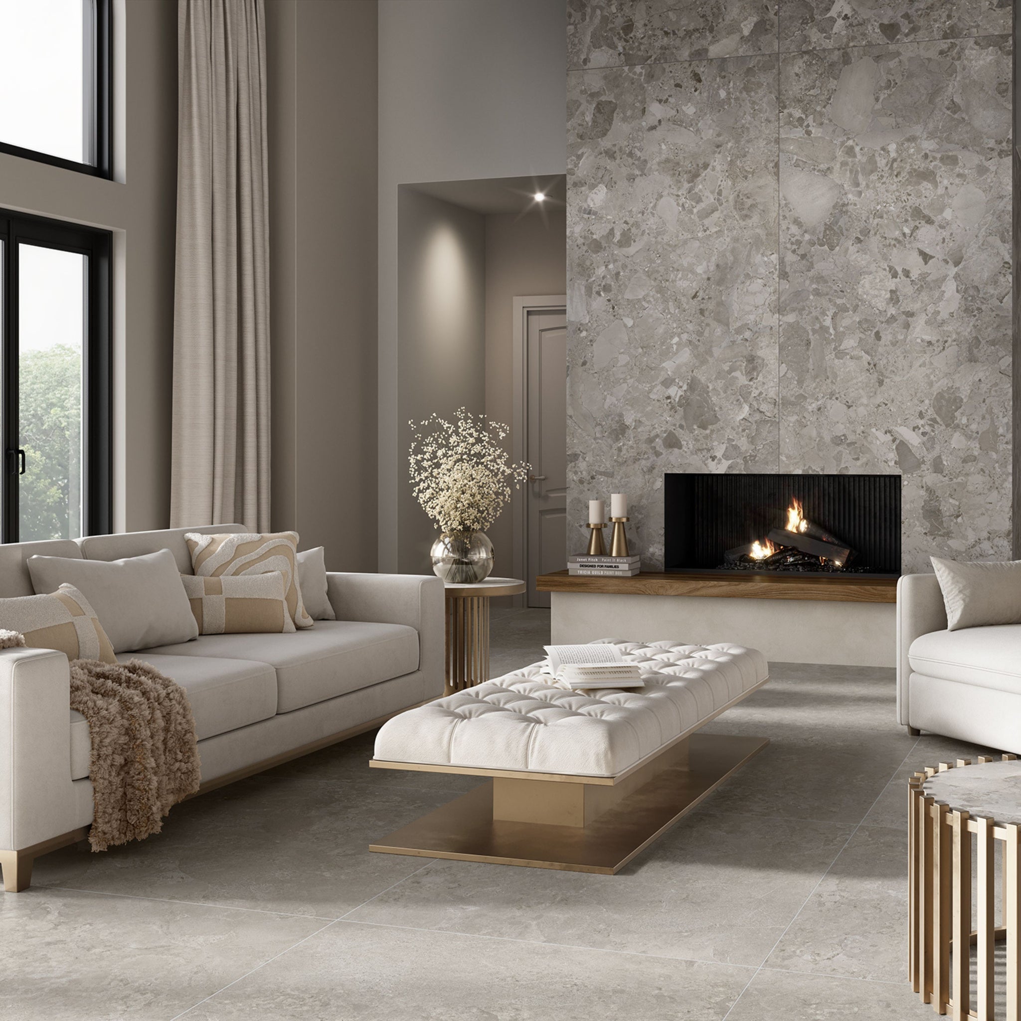 Dozza stone 24" x 24" mat
