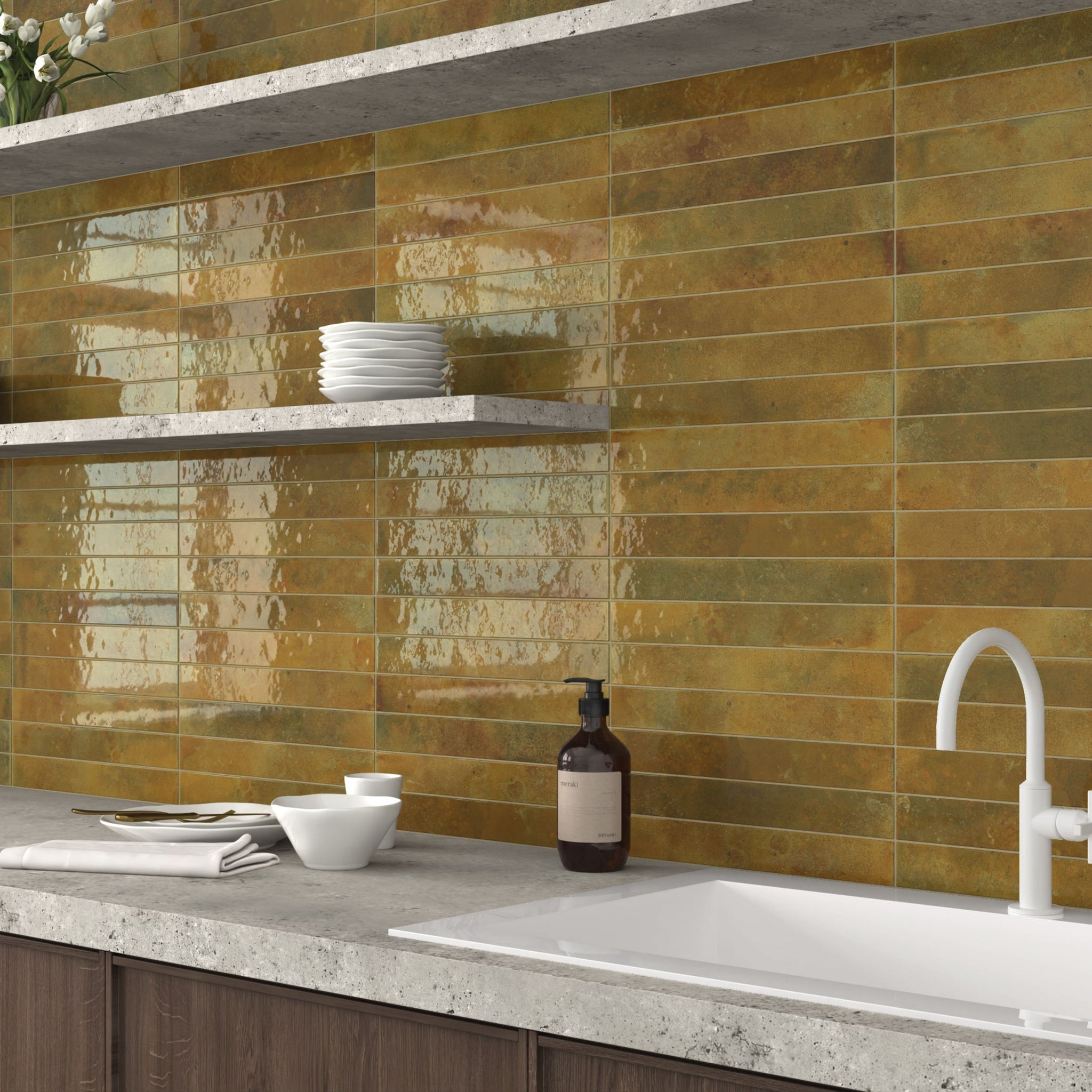 Bali 2" x 15,75" lustré