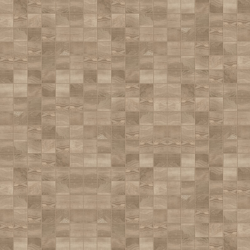 Unicom wooden mosaique 2" x 2" (12" x 12") mat