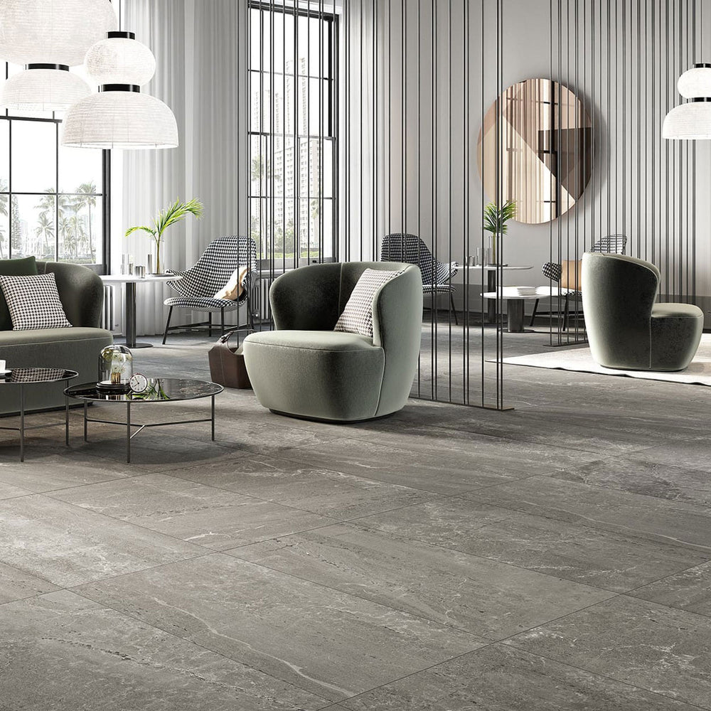 Blendstone - Salon Gris foncé / Dark grey living room