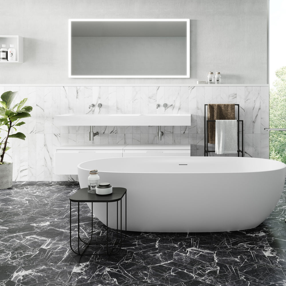 Hexagono salle de bain Marbre Foncé / Hexagono Bathroom Dark Marble