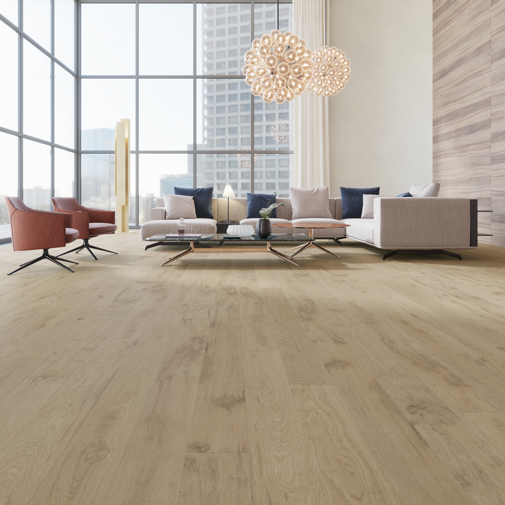 Chêne blanc Salon Avoine matinale / White Oak Morning Oat Living room