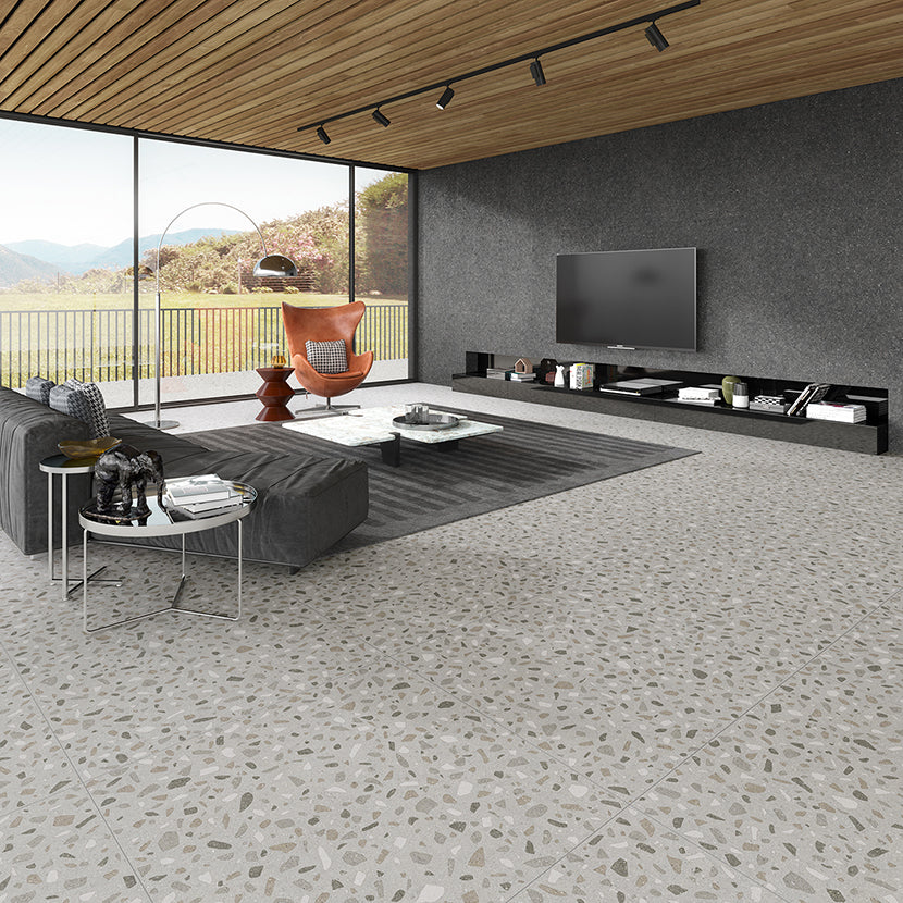 Elements Salon Brouillard Terrazzo et Carbone Terrazzo / Elements Living room Terrazzo Fog & Terrazzo Carbon